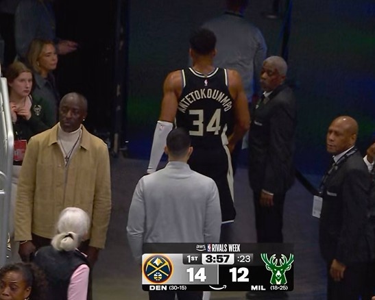 kaiyun-虚晃一枪！字母哥走回更衣室仅一个回合出现在替补席